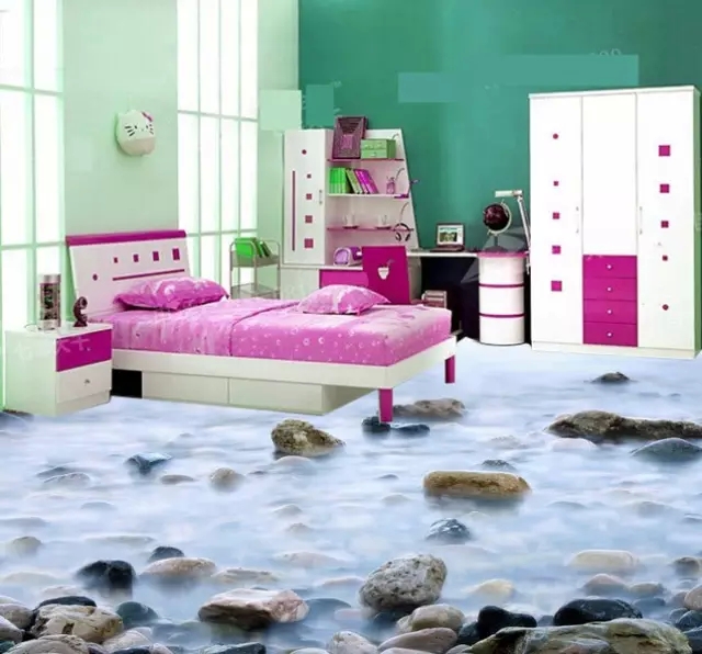 3D藝術地坪漆施工工藝效果展示!